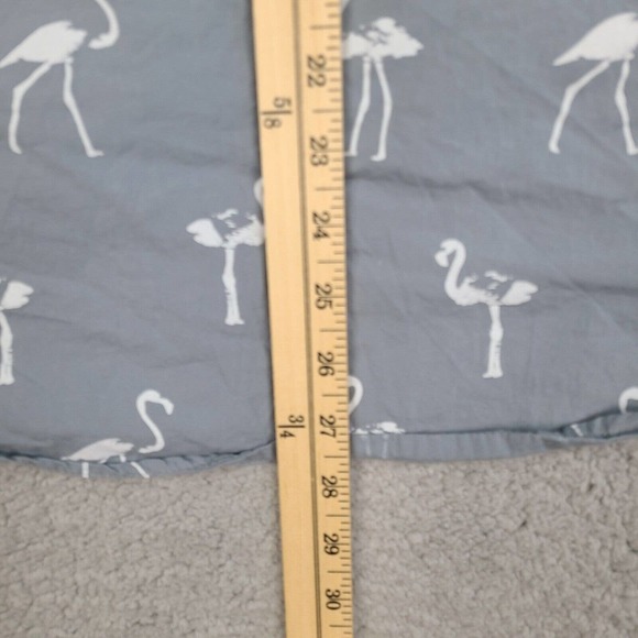 Ditch Plains By Ricky Singh Shirt Men’s Medium Gray Flamingos Button Down - Picture 12 of 12